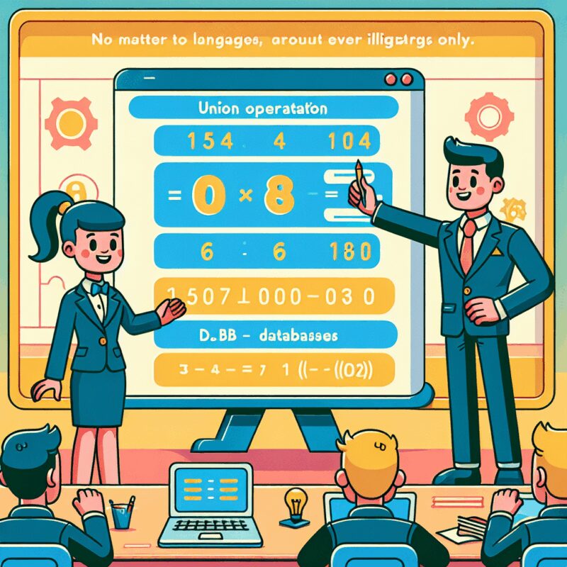 관계 대수의 이해: 합집합 연산의 핵심 개념